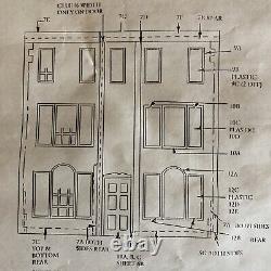 Cheltenham Wooden Dollhouse Kit Vintage Discontinued Model Partially Punched
