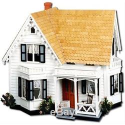 Classic Country Farmhouse Porch Gingerbread Heirloom Balcony Dollhouse Wood Kit