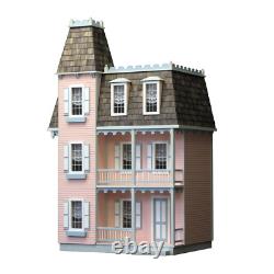 Classic Vintage Style Wood Victorian Alison Jr. Doll House Kit Large Unassembled