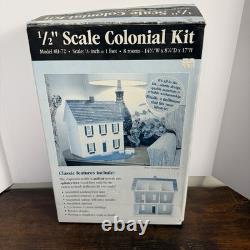 Colonial Dollhouse Kit Model H-72 NIB Vintage New 1/2 Scale 8 Rooms