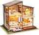 Colorful DIY Dollhouse Miniature Kit Complete with Furniture & Accessories