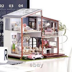 Colorful DIY Dollhouse Miniature Kit Complete with Furniture & Accessories