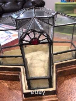 Conservatory Sunroom Greenhouse, Octagonal Leaded Glass 112 Scale Miniature