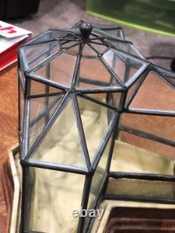 Conservatory Sunroom Greenhouse, Octagonal Leaded Glass 112 Scale Miniature