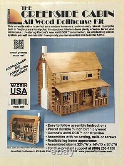 Corona Concepts Creekside Cabin All Wood Dollhouse Kit