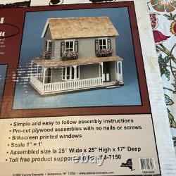Corona Concepts The Laurel Dollhouse Kit All Wood 25x25x17 Unassembled 112