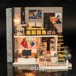 Create Dollhouse September Forest Diy Kit With Lights High Quality Kids Toys