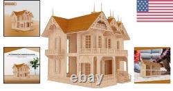 Creative Gothic Victorian Mansion Model Kit Ideal for Home Decor & Collecting