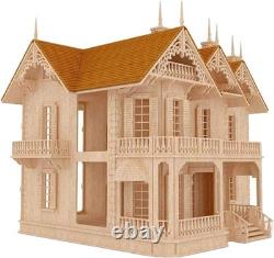 Creative Gothic Victorian Mansion Model Kit Ideal for Home Decor & Collecting