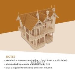 Creative Gothic Victorian Mansion Model Kit Ideal for Home Decor & Collecting