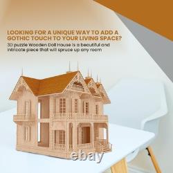 Creative Gothic Victorian Mansion Model Kit Ideal for Home Decor & Collecting