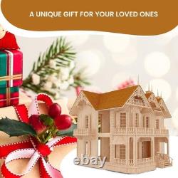 Creative Gothic Victorian Mansion Model Kit Ideal for Home Decor & Collecting