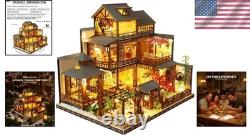 Creative Japanese Dollhouse Kit with Eco-Friendly Materials Music Box Included