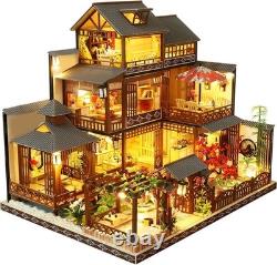 Creative Japanese Dollhouse Kit with Eco-Friendly Materials Music Box Included