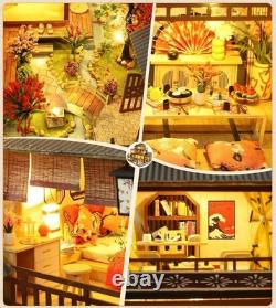 Creative Japanese Dollhouse Kit with Eco-Friendly Materials Music Box Included