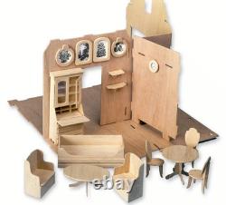 Creekside Cabin Dollhouse Kit by Greenleaf Dollhouses