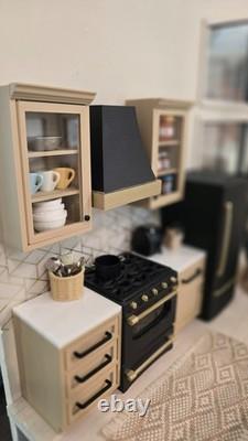 Custom 112 Modern Dollhouse Fully Furnished Contemporary Miniature House