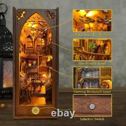 Customizable 3D Book Nook Kit with LED Light Ideal for Home Decor Enthusiasts