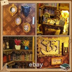 Customizable 3D Book Nook Kit with LED Light Ideal for Home Decor Enthusiasts