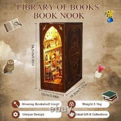 Customizable 3D Book Nook Kit with LED Light Ideal for Home Decor Enthusiasts