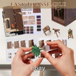 Customizable 3D Book Nook Kit with LED Light Ideal for Home Decor Enthusiasts