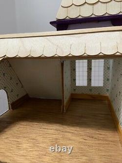 Cute Little Victorian Canterbury Dollhouse Handmade All Wood Built Handcrafted