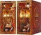 DIY Book Nook Kit Beauty and The Beast Dollhouse Miniature Booknook Bookshelf