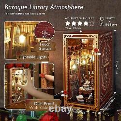 DIY Book Nook Kit Beauty and The Beast Dollhouse Miniature Booknook Bookshelf