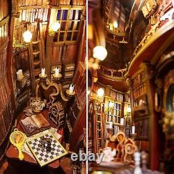 DIY Book Nook Kit Beauty and The Beast Dollhouse Miniature Booknook Bookshelf
