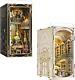 DIY Book Nook Kit DIY Miniature Dollhouse Booknook Kit Wooden 3D Puzzle Bookend