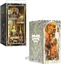 DIY Book Nook Kit DIY Miniature Dollhouse Booknook Kit Wooden 3D Puzzle Bookend