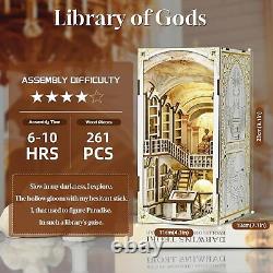 DIY Book Nook Kit DIY Miniature Dollhouse Booknook Kit Wooden 3D Puzzle Bookend