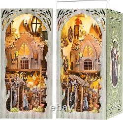DIY Book Nook Kit DIY Miniature Dollhouse Booknook Kit Wooden 3D Puzzle Bookend