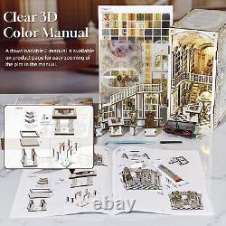 DIY Book Nook Kit DIY Miniature Dollhouse Booknook Kit Wooden 3D Puzzle Bookend