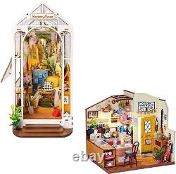 DIY Book Nook Kit Garden House Miniature House Kit Cozy