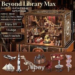 DIY Book Nook Kit Miniature Dollhouse Booknook Kit 3D Wooden Puzzle Bookend