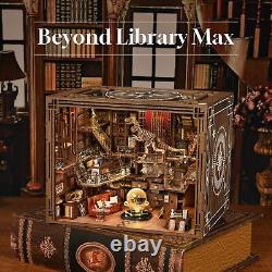 DIY Book Nook Kit Miniature Dollhouse Booknook Kit 3D Wooden Puzzle Bookend