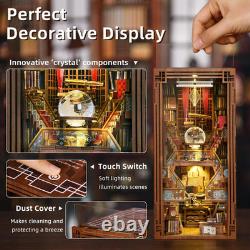 DIY Book Nook Kit, Miniature Dollhouse Booknook Kit, 3D Wooden Puzzle Bookend Bo