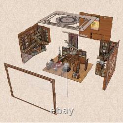 DIY Book Nook Kit, Miniature Dollhouse Booknook Kit, 3D Wooden Puzzle Bookend Bo