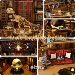 DIY Book Nook Kit, Miniature Dollhouse Booknook Kit, 3D Wooden Puzzle Bookend Bo