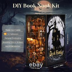 DIY Book Nook Kit, Miniature House Dollhouse Kit for Adult and Teens