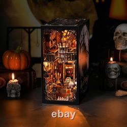 DIY Book Nook Kit, Miniature House Dollhouse Kit for Adult and Teens