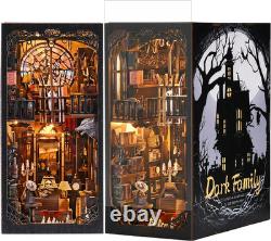 DIY Book Nook Kit, Miniature House Dollhouse Kit for Adult and Teens