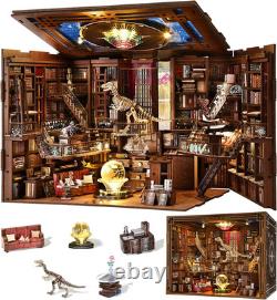 DIY Book Nook Library Kit, Miniature Dollhouse Booknook Kit, 3D Wooden Puzzle Bo