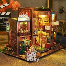DIY Chinese Street Scene Dollhouse Kit, Collectible Miniature Building Toy Decor