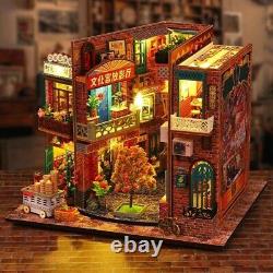 DIY Chinese Street Scene Dollhouse Kit, Collectible Miniature Building Toy Decor