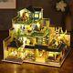 DIY Chinese Style Big Wooden Dollhouse Kit with Furniture, Collectible Toy Gift