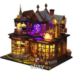DIY Doll House Wooden Miniature Building Kits Dollhouse Furniture Toys for Gifts