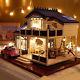 DIY Dollhouse Furniture Wooden Model Kits House With LED Light Xmas Child Gift