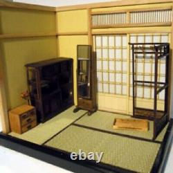DIY Dollhouse Kit Japanese Corner Room with 8 Furniture Wood Miniature Model